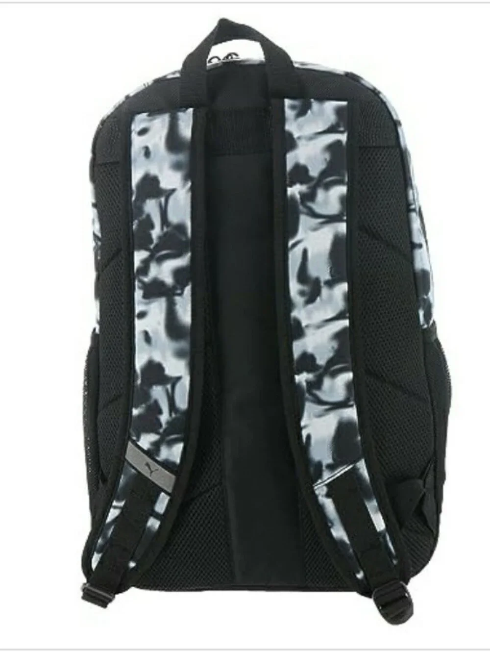 Puma Classic Core Backpack Bag In Black/Gray Camo Pattern